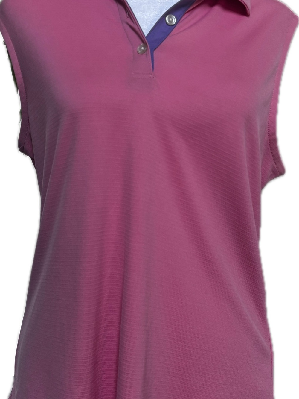 Greg Norman Collection Sleeveless Button-Down Top in Coral Pink
